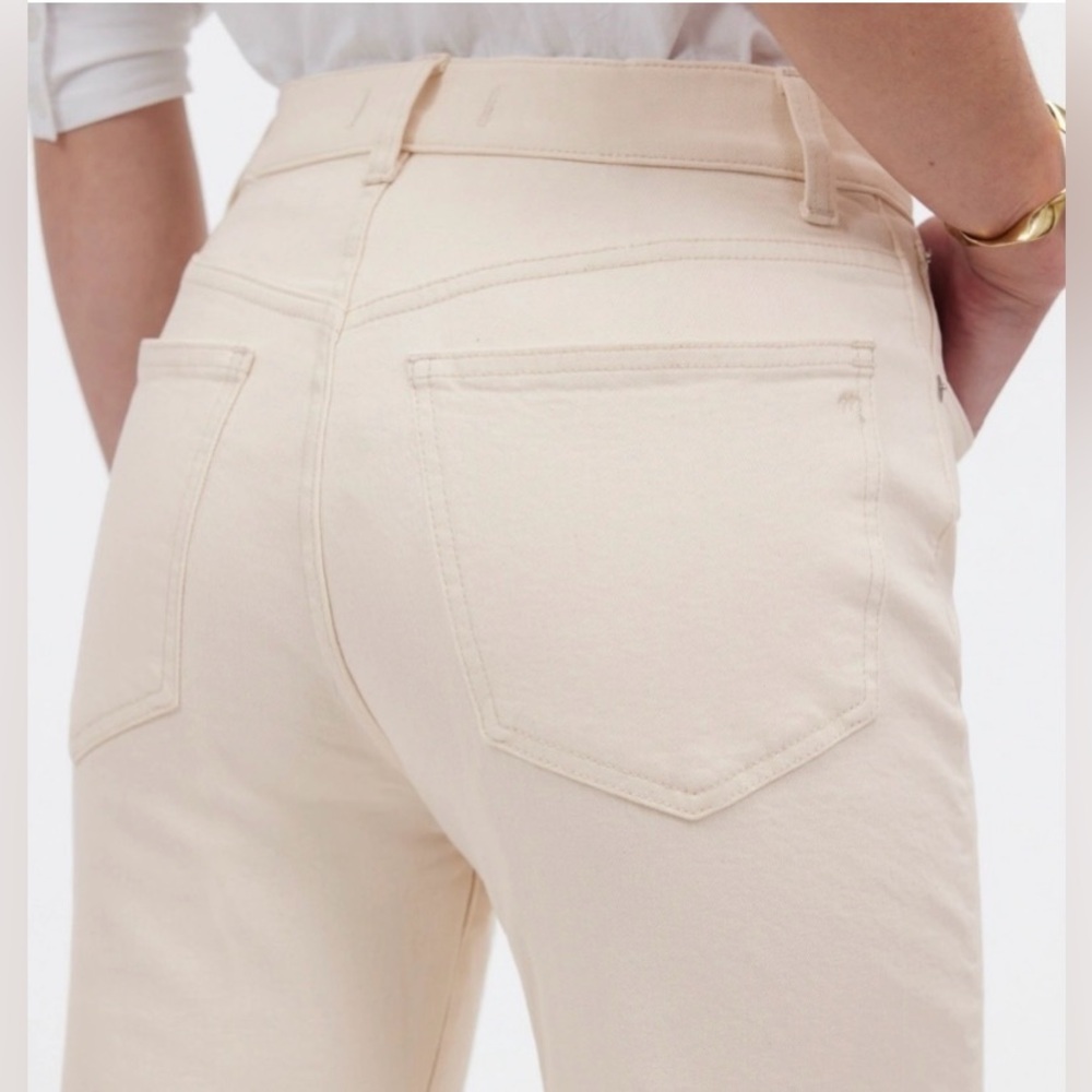 Madewell The 90s Straight High Rise Jeans Vintage Canvas Cream 🌴 - Picture 5 of 15